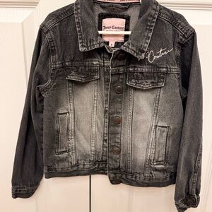 Juicy Couture Kids Size 8 Black Denim Jacket